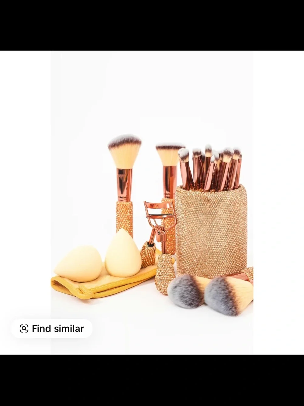 Glitz & Glam 21-Piece Makeup Brush Set - Rose Gold